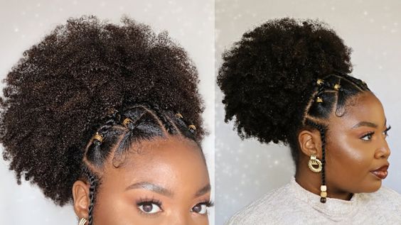 Free Hand Hairstyles with Natural Hair