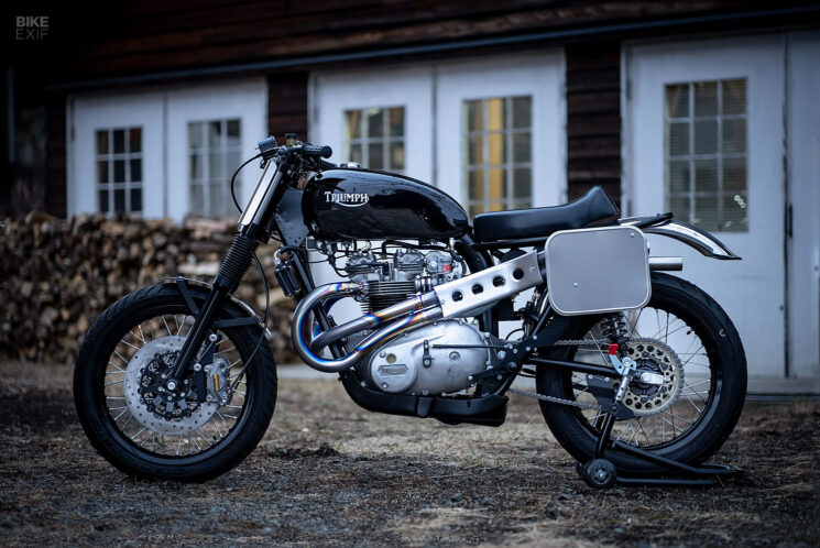 Triumph T140 race bike by 46Works