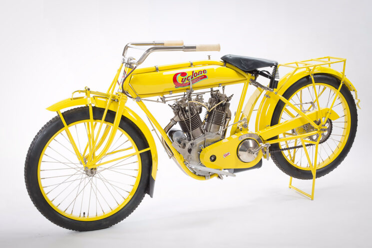 1915 Cyclone v-twin roadster on auction at Mecum Las Vegas