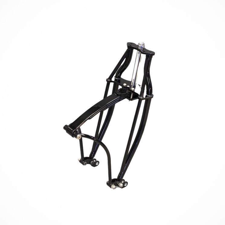 The Velocity leaf-spring motorcycle fork from VooDoo Vintage is an excellent option for adding unique antique flavor to your motorcycle build.