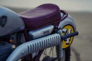 1974 Suzuki GT185 two-stroke vintage enduro by Knuckle Whackjob