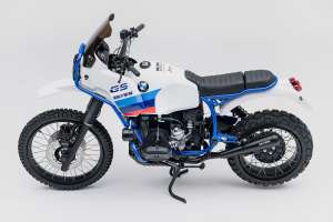 The WalzWerk X-Plorer is a modified BMW R100GS
