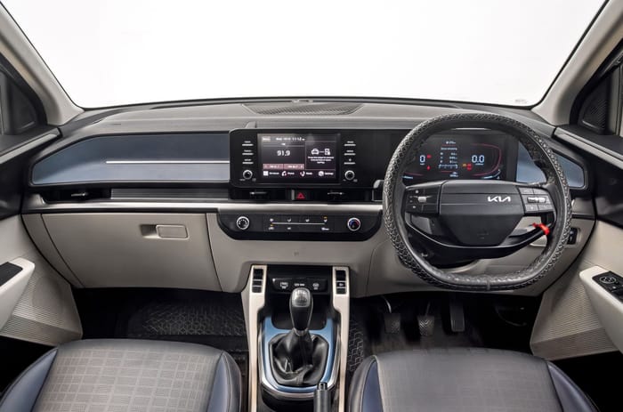 Kia Carens Clavis petrol interior and dashboard