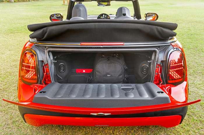 Mini Convertible boot