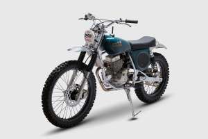 Vintage motocross bike built by Frontwheel Motors