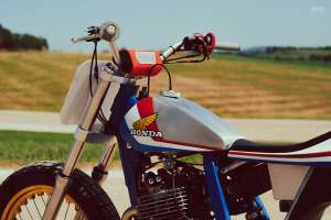 Honda Dominator flat tracker by Fuchs Workshop