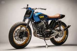 1973 Yamaha RD350 street tracker by MotoRelic
